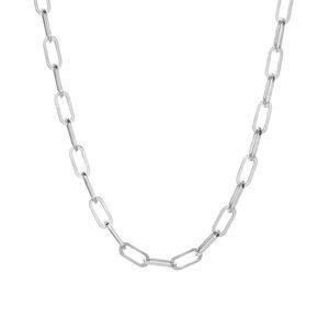JAXXON 5mm Paperclip Chain in Silver 18 inch